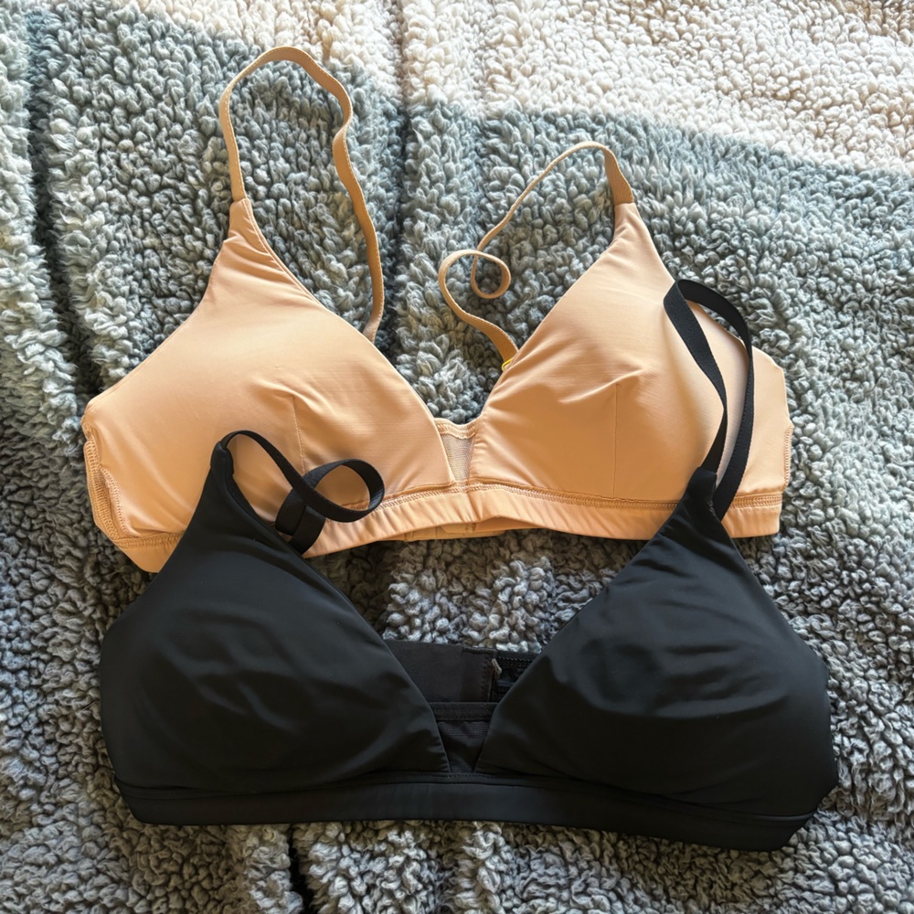 Nude and black